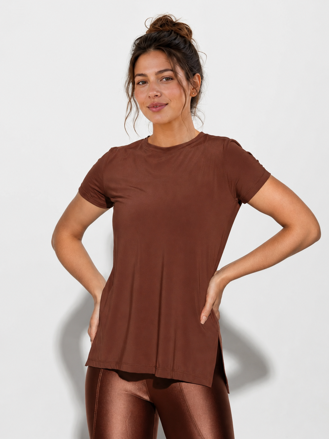 Camiseta Fitness Clarice UV Manga Curta | Tre Amici