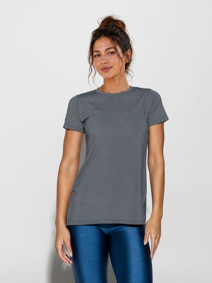 Camiseta Fitness Clarice UV Manga Curta | Tre Amici