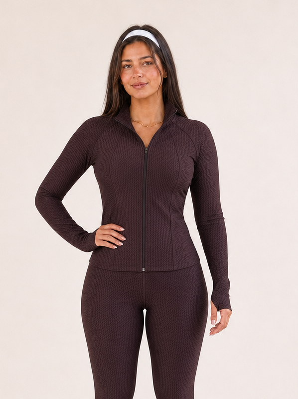 Jaqueta Fitness Treliça Textura Premium | Tre Amici