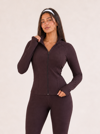 Jaqueta Fitness Treliça Textura Premium | Tre Amici