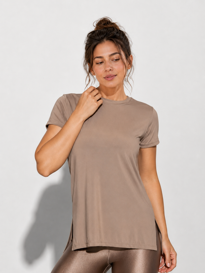 Camiseta Fitness Clarice UV Manga Curta | Tre Amici