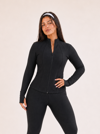 Jaqueta Fitness Treliça Textura Premium | Tre Amici