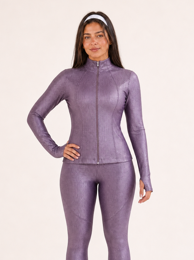Jaqueta Fitness Treliça Textura Premium | Tre Amici